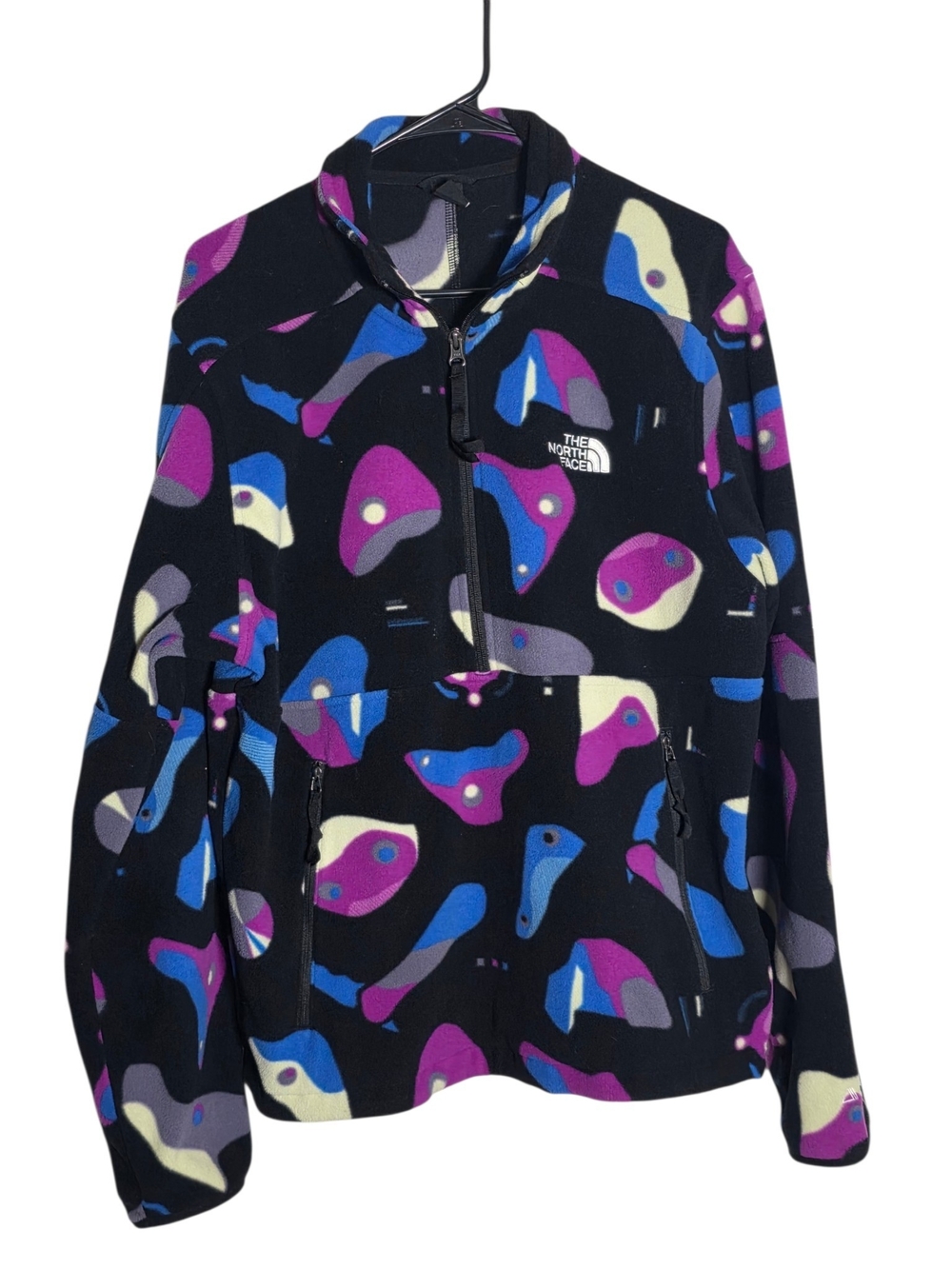 The North Face Men's Alpine Polartec 100 1/4 Zip Fleece Abstract Pattern